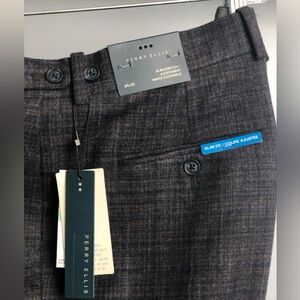 Brand New with Tags Perry Ellis Wool Pants Dark Sapphire Principles 34x32